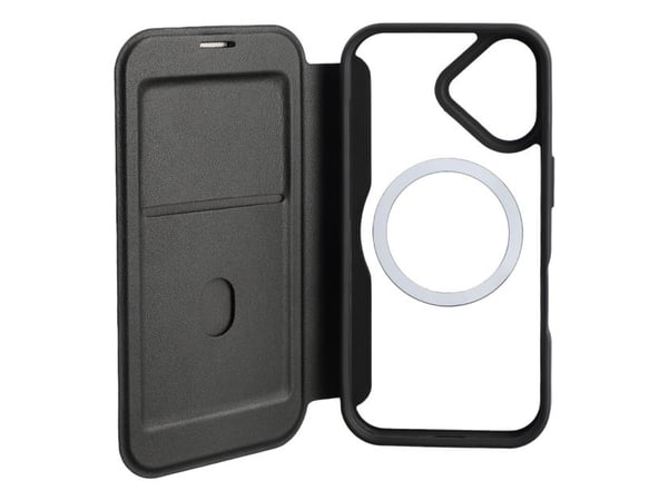 4smarts Urban Pro, Flip case, Apple, iPhone 17, 16 cm (6.3"), Svart, Gjennomsiktig