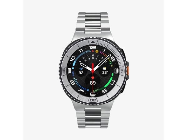 Spigen Bezel Tune, Etui, Smartklokke, Sølv, Samsung, Watch 8 Classic (46mm), Rustfritt stål