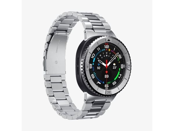Spigen Bezel Tune, Etui, Smartklokke, Sølv, Samsung, Watch 8 Classic (46mm), Rustfritt stål