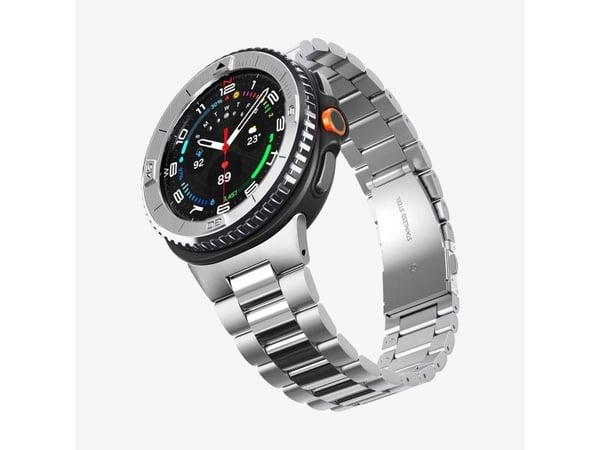 Spigen Bezel Tune, Etui, Smartklokke, Sølv, Samsung, Watch 8 Classic (46mm), Rustfritt stål