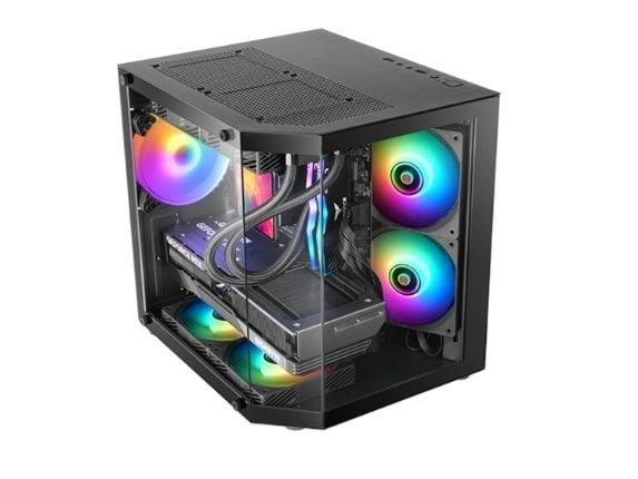 Tacens MARS MC-3TLITE 1X120 FRGB FAN mATX-kabinett