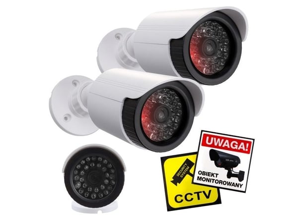 IP-kamera fup-pakke med to fup-kameraer, IR-LED 1800 WT (hvit)