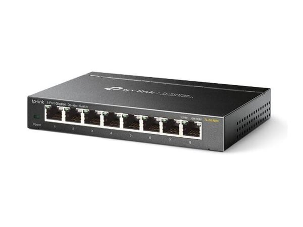 TP-Link TL-SG108S - Switch - 8 x 10/100/1000 - stasjonær