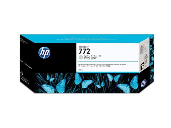 HP 772 - 300 ml - vaaleanharmaa - alkuperäinen - DesignJet - mustekasetti - DesignJet HD Pro MFP, Z5200, Z5200 PostScript, Z5400 PostScript ePrinte...