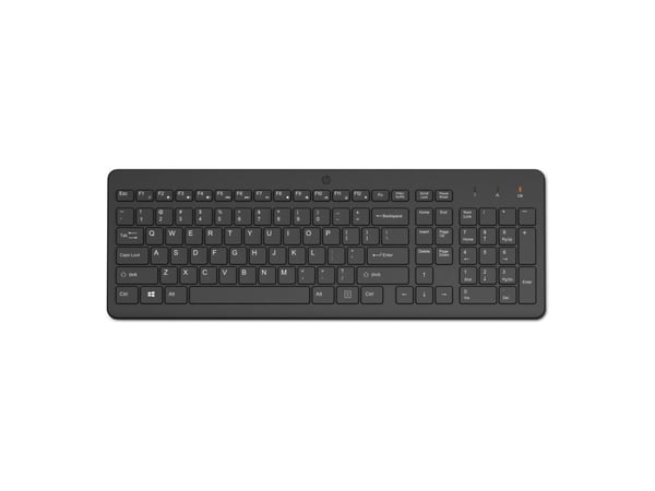 HP 220 - Tastatur - trådløs - 2.4 GHz - svart - resirkulerbar emballasje