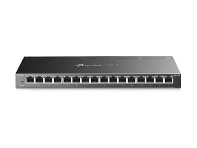 TP-Link TL-SG116E Unmanaged Pro - Switch - ikke-styrt - 16 x 10/100/1000 - stasjonær