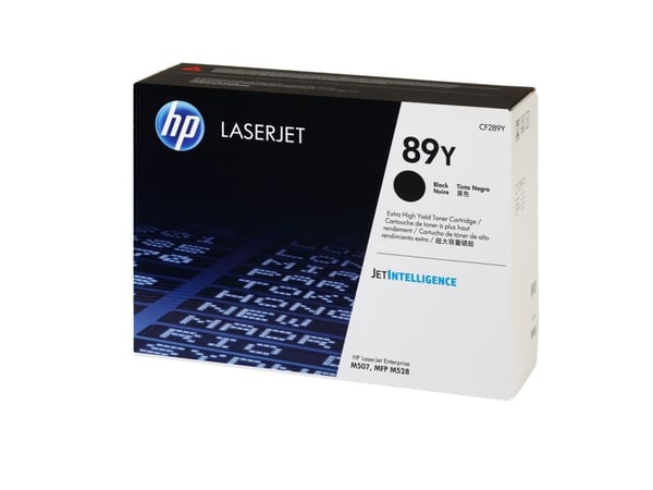 HP 89Y - Høykapasitets - svart - original - LaserJet - tonerpatron (CF289Y)