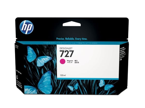 Blekkpatron HP 727 B3P20A, 130 ml, magenta