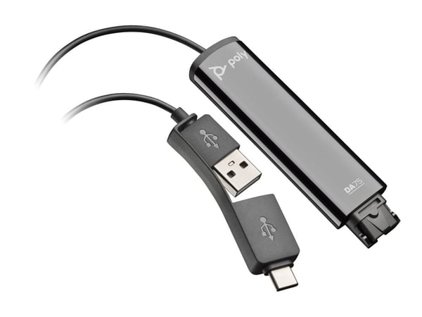 HP Poly DA75 - Lydkort - USB-C / USB-A - for Victus by HP Laptop 16; Laptop 14, 15, 17; Pavilion Plus Laptop 14, 16