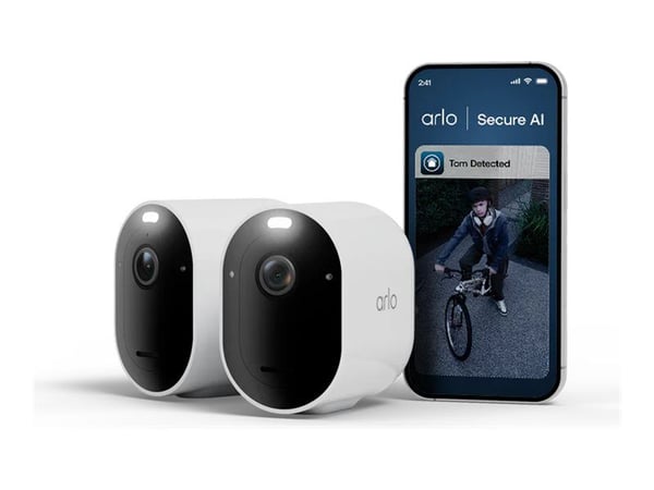 Arlo Pro 6 - 2025 Edition - nettverksovervåkingskamera - utendørs, innendørs - værbestandig - farge (Dag og natt) - lyd - trådløs - Wi-Fi (en pakke 2)