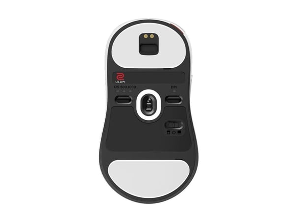 BenQ ZOWIE U2-DW - Glossy Edition - mus - 4K, for esports, M - høyre- og venstrehåndet - 7 knapper - trådløs - 2.4 GHz - hvit