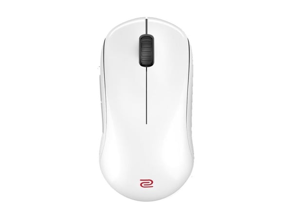 BenQ ZOWIE U2-DW - Glossy Edition - mus - 4K, for esports, M - høyre- og venstrehåndet - 7 knapper - trådløs - 2.4 GHz - hvit