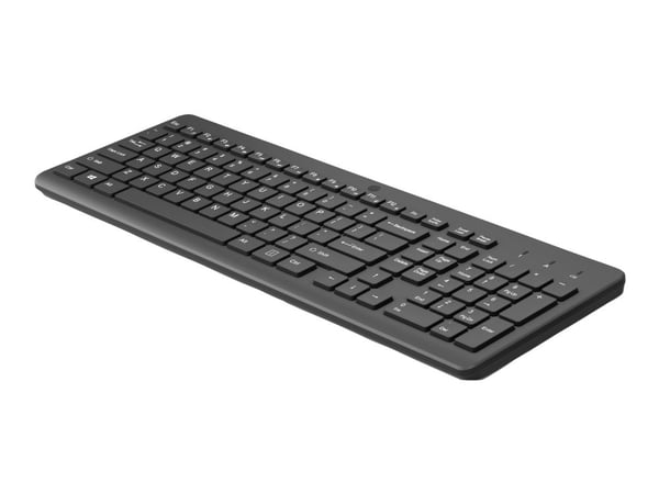 HP 225 - Tangentbord - 2,5-zonslayout - trådlös - 2.4 GHz - tysk - svart