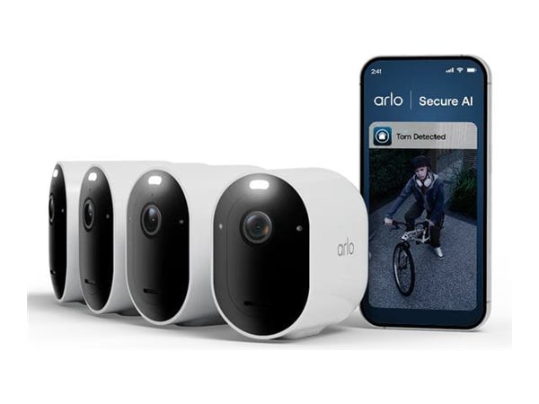 Arlo Pro 6 - 2025 Edition - nettverksovervåkingskamera - utendørs, innendørs - værbestandig - farge (Dag og natt) - lyd - trådløs - Wi-Fi (en pakke 4)