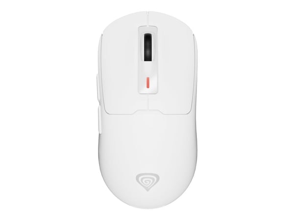 Genesis Zircon 660 Pro - Mus - optisk - 6 knapper - kablet, trådløs - USB-C, 2.4 GHz, USB-A, Bluetooth 5.0 - USB trådløs mottaker - hvit