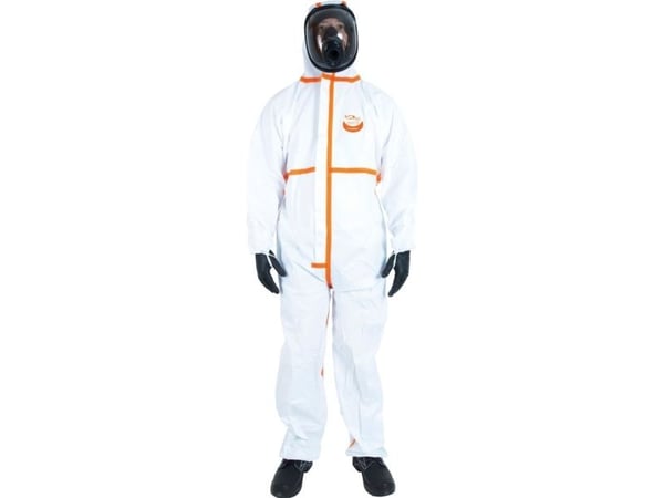 Kemiskt skyddsdräkt WeePro Max +, L, vit, osteril, typ 4B/5B/6B, enkelpack