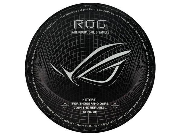 ASUS ROG Cosmic Mat II - Gulvmatte for gaming - rund - svart