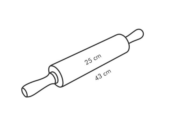 Tescoma 630160, Tre, Tre, Jevn overflate, Tre, 430 mm, 60 mm