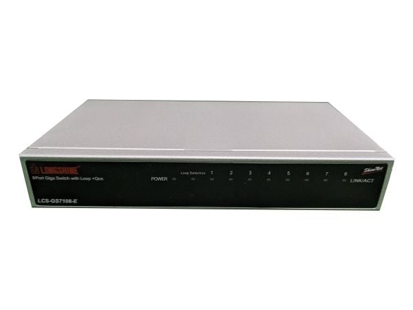 Longshine LCS-GS7108-E - Switch - 8 x 10/100/1000 - skrivbordsmodell