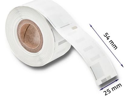 Qoltec - Hvit - 25 x 54 mm 260 etikett(er) (1 rull(er) x 260 merkelapper - for DYMO LabelWriter 310, 315, 320, 330, 400, 450, 4XL, SE450, Wireless