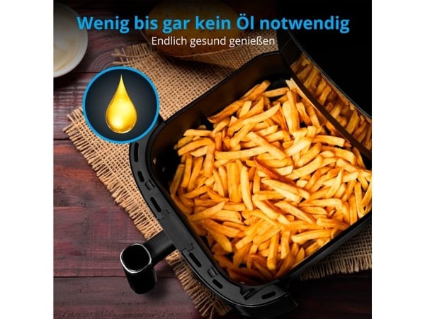 Medion MD 11780 X10 XL Kuumailmapannu 5 litraa, musta