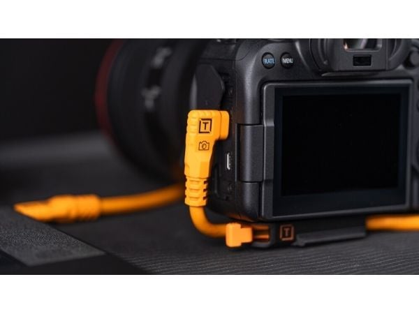 Tether Tools TetherPro USB-C på USB-C høyre Winkel oransje 9,4m
