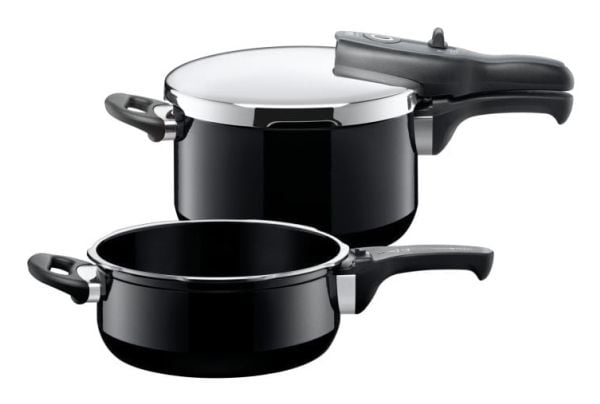 WMF 32.0101.4867, 7,5 l, Keramisk, Elektrisk, Gass, Halogen, Induksjon, Sort, 28 cm, Rustfritt stål, 4,5 l