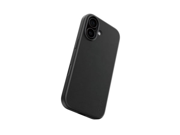 CARE by PanzerGlass Solo - Bagsidecover til mobiltelefon - MagSafe-kompatibilitet - polyuretan, polykarbonat - sort - for Apple iPhone 17