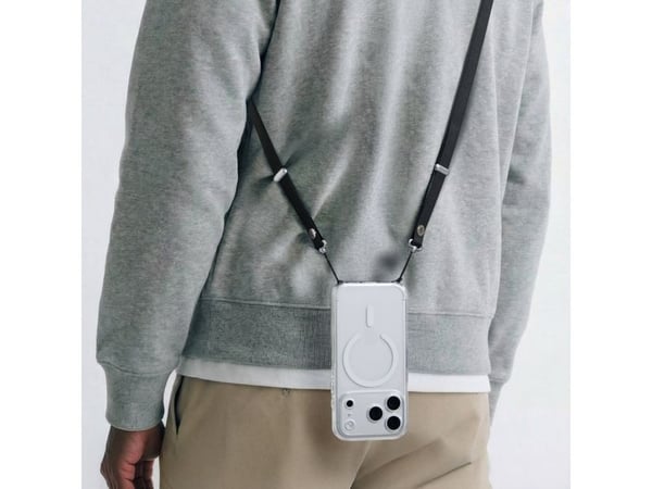Spigen DA30L, Halsrem, Svart, Nylon, Läder, Apple, 0,9 m