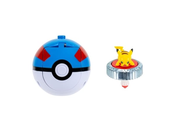 POKEMON BATTLE SPINNER PIKACHU WITH GREAT BALL