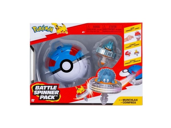 POKEMON BATTLE SPINNER MUNCHLAX WITH GREAT BALL