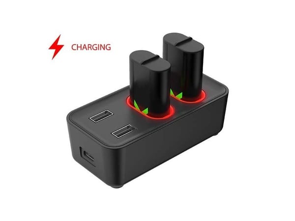 Subsonic SA5704, Xbox One, Xbox Series S, Xbox Series X, Batteriladesett, Svart, USB, Koblet med ledninger (ikke trådløs), 0,8 m