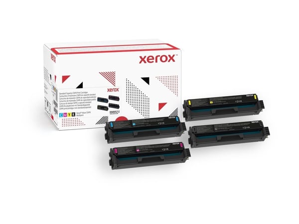 Xerox Value CMYK Multipack C230:lle ja C235:lle, (CMYK 1500 sivua), 1500 sivua, 1500 sivua, musta, Syaani, Magenta, Keltainen, 4 kpl