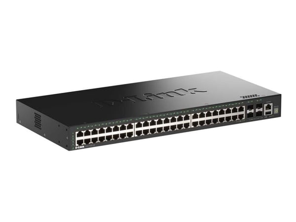 D-Link DGS-1530-52/E, Hallittu, L2, Gigabit Ethernet (10/100/1000), Täysin kaksipuolinen, Telineasennus