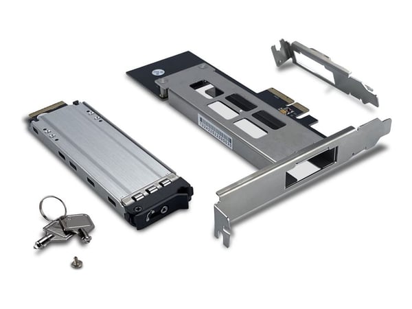 FANTEC NVMePCIe-WL-TR-1 - Grensesnittsadapter - M.2 - PCIe 4.0 x4 (NVMe) - lav profil - PCIe 4.0 x4