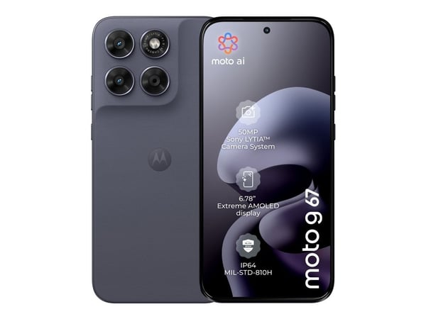 Motorola Moto G67 - 5G smarttelefon - dobbelt-SIM - RAM 4 GB / Internminne 128 GB - microSD slot - OLED-display - 6.8" - 2772 x 1272 piksler (120 H...