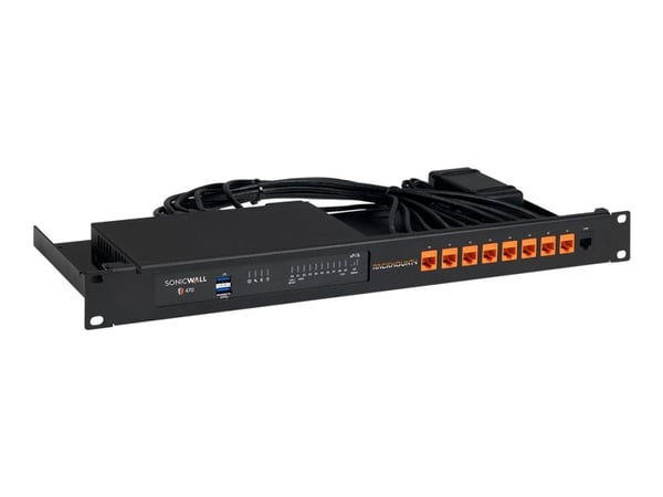 Rackmount.IT RM-SW-T11 - Monteringssett for nettverksenhet - rackmonterbar - kullsort - 1U - 19"