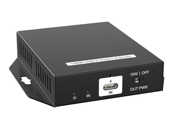 VivoLink - Power injector - 140 Watt - utgångskontakter: 1 - svart