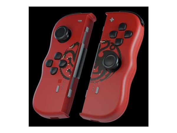 Lexip Game of Thrones - Targaryen Red Edition - håndkonsoll - Bluetooth - rød, svart - for Nintendo Switch, Nintendo Switch OLED