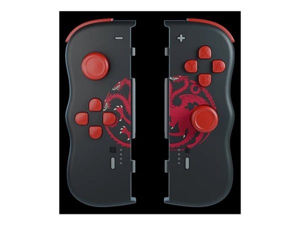 Lexip Game of Thrones - Targaryen Black Edition - håndkonsoll - Bluetooth - rød, svart - for Nintendo Switch, Nintendo Switch OLED