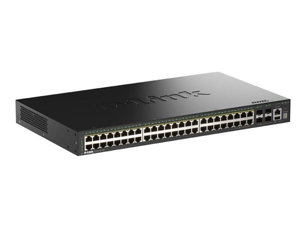 D-Link DGS-1530-52P/E, Hallittu, L2, Gigabit Ethernet (10/100/1000), Täysin kaksipuolinen, Power over Ethernet -tuki, Telineasennus