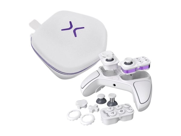 Turtle Beach Victrix Pro BFG Reloaded - Spelkontroll - trådlös, kabelansluten - vit - för Sony PlayStation 4, Sony PlayStation 5, PC