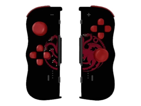 Lexip Game of Thrones - Targaryen Black Edition - håndkonsoll - Bluetooth - rød, svart - for Nintendo Switch, Nintendo Switch OLED