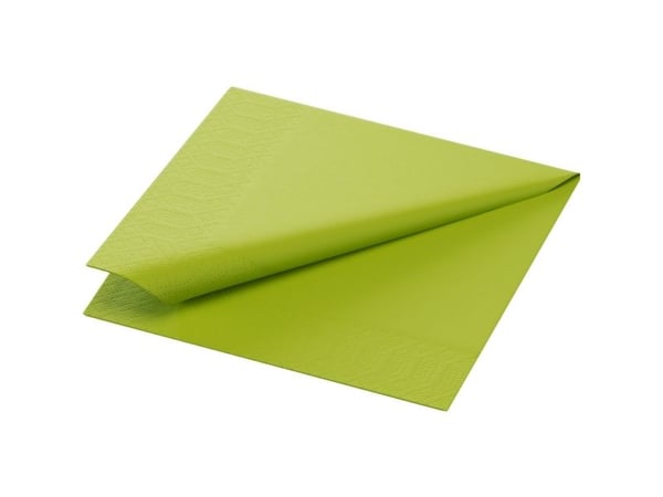 Duni - Servett - Storlek 24 x 24 cm - engångsvara - kiwi (paket om 250)