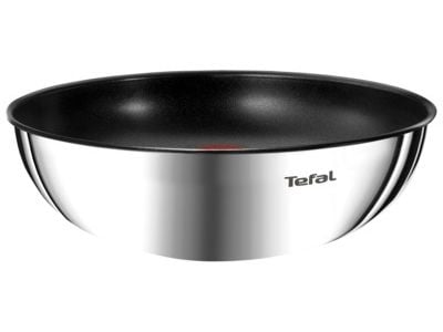 Tefal Ingenio L8977774, Rund, Wokpanna, Svart, Rostfritt stål, Thermo-Spot, 26 cm, 1 styck