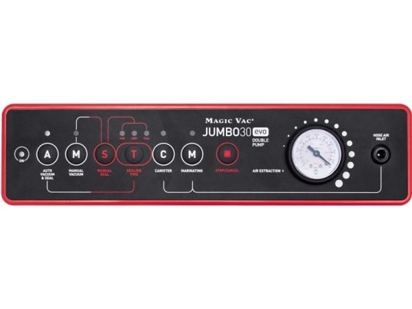Magic Vac Jumbo 30evo, Rustfritt stål, 800 mbar, 130 W, 230 V, 50 Hz, 415 mm