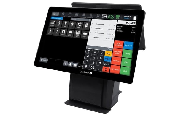 Olympia T215DK, 38,1 cm (15"), LCD, Alt-i-ett, Sort, Android 11, Direkte Termisk