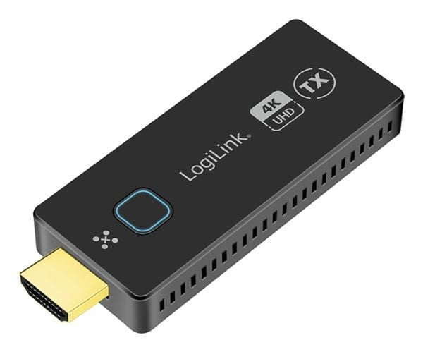 LogiLink HDW0111AT, 3840 x 2160 piksler, AV-sender, 50 m, Ledning & Trådløs, Sort, HDCP