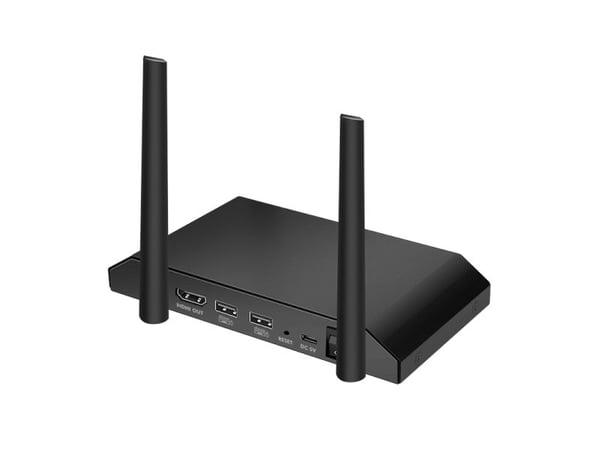 LogiLink HDW0103AR, 3840 x 2160 piksler, AV-mottaker, 150 m, Ledning & Trådløs, Sort, HDCP