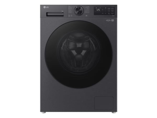LG F2X50S9TBB - Vaskemaskin - Wi-Fi - bredde: 60 cm - dybde: 53.5 cm - høyde: 85 cm - frontileggelse - 9 kg - 1200 rpm - mattsvart